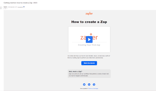 zapier email marketing example